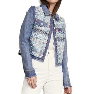 Ramy Brook Denim Jacket Boho Southwest